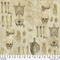 Fabric FreeSpirit Neutral Anatomy Eclectic Elements by the Quarter Yard PWTH181.NEUTRAL